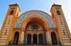Oran - Algrie: Cathdrale du Sacr Cur de Jsus - style romano-byzantin - Place de la Kahina - photo par M.Torres